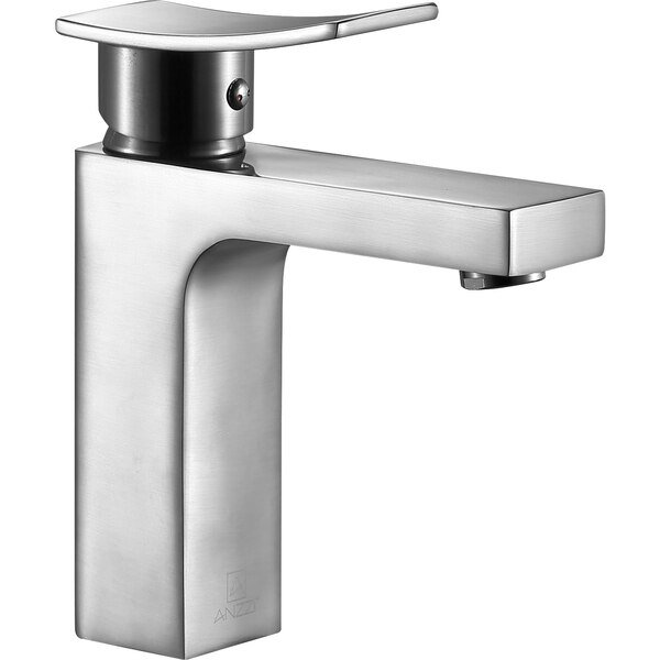 Promenade Single Hole Single Handle Bathroom Faucet in Brushed Nickel, Anzzi, Mfr#: L-AZ117BN